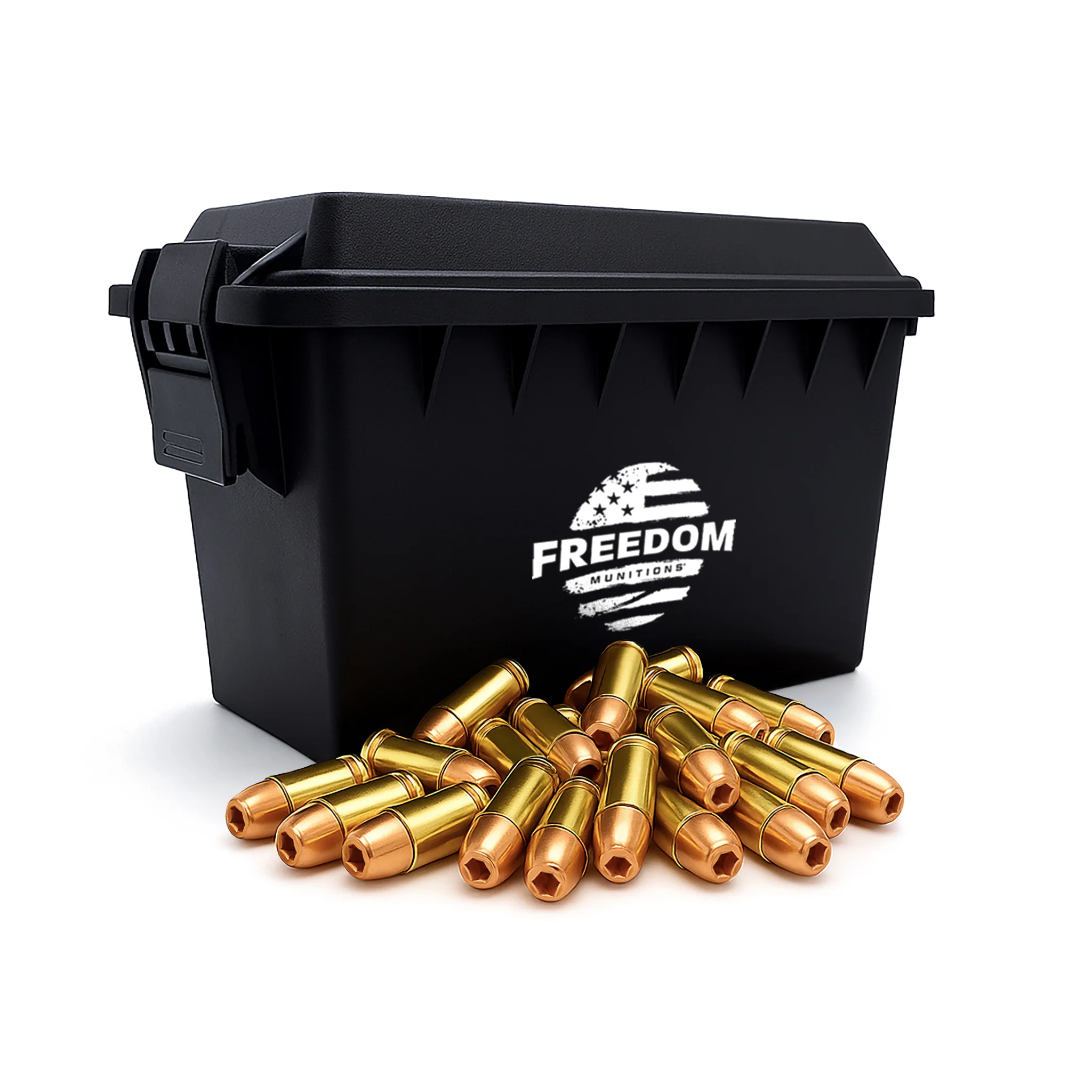 Bulk Freedom Munitions 9mm Luger Ammo- 115 Gr Hollow Point (HP), 500 rounds, New