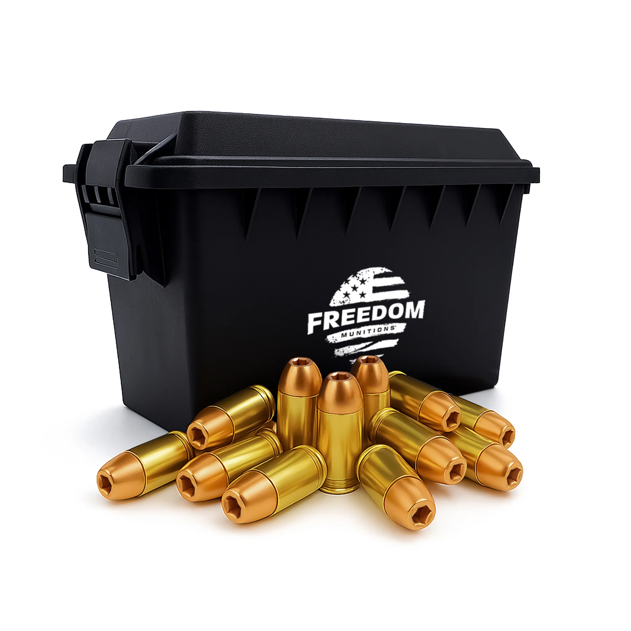 Bulk Freedom Munitions 45 ACP Ammo- 200 Gr Hollow Point (HP), 500 rounds, Remanufactured