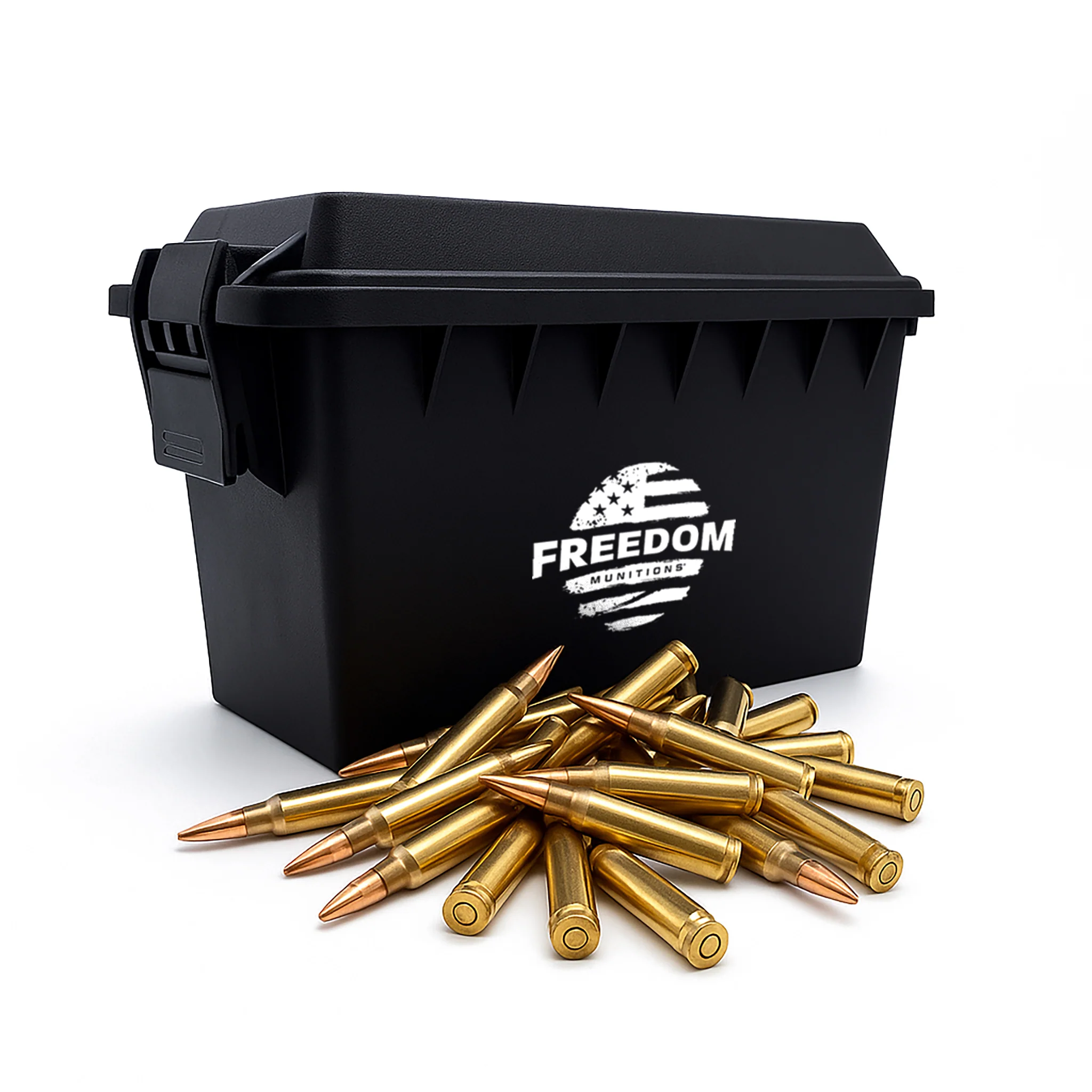 Bulk Freedom Munitions 223 Remington Ammo- 55 Gr Full Metal Jacket (FMJ), 250 rounds, New
