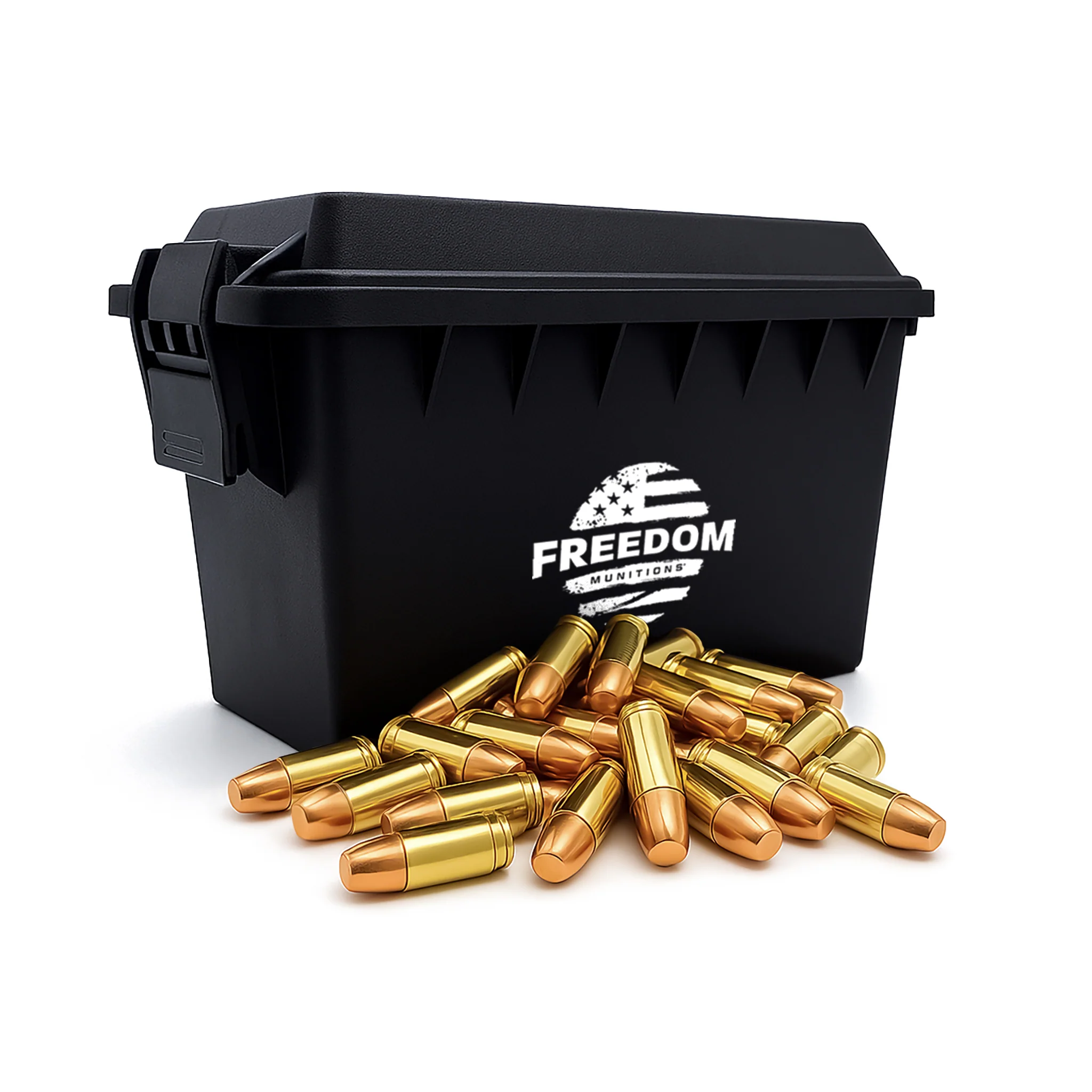 Bulk Freedom Munitions 9mm Luger Ammo- 135 Gr RNFP, 500 rounds, New