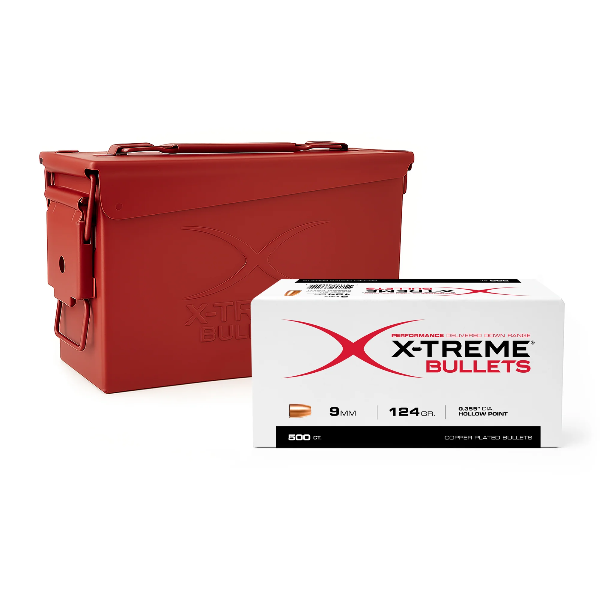X-Treme 9MM (.355) 124 Gr HP Bullet, Bundle (not ammo)